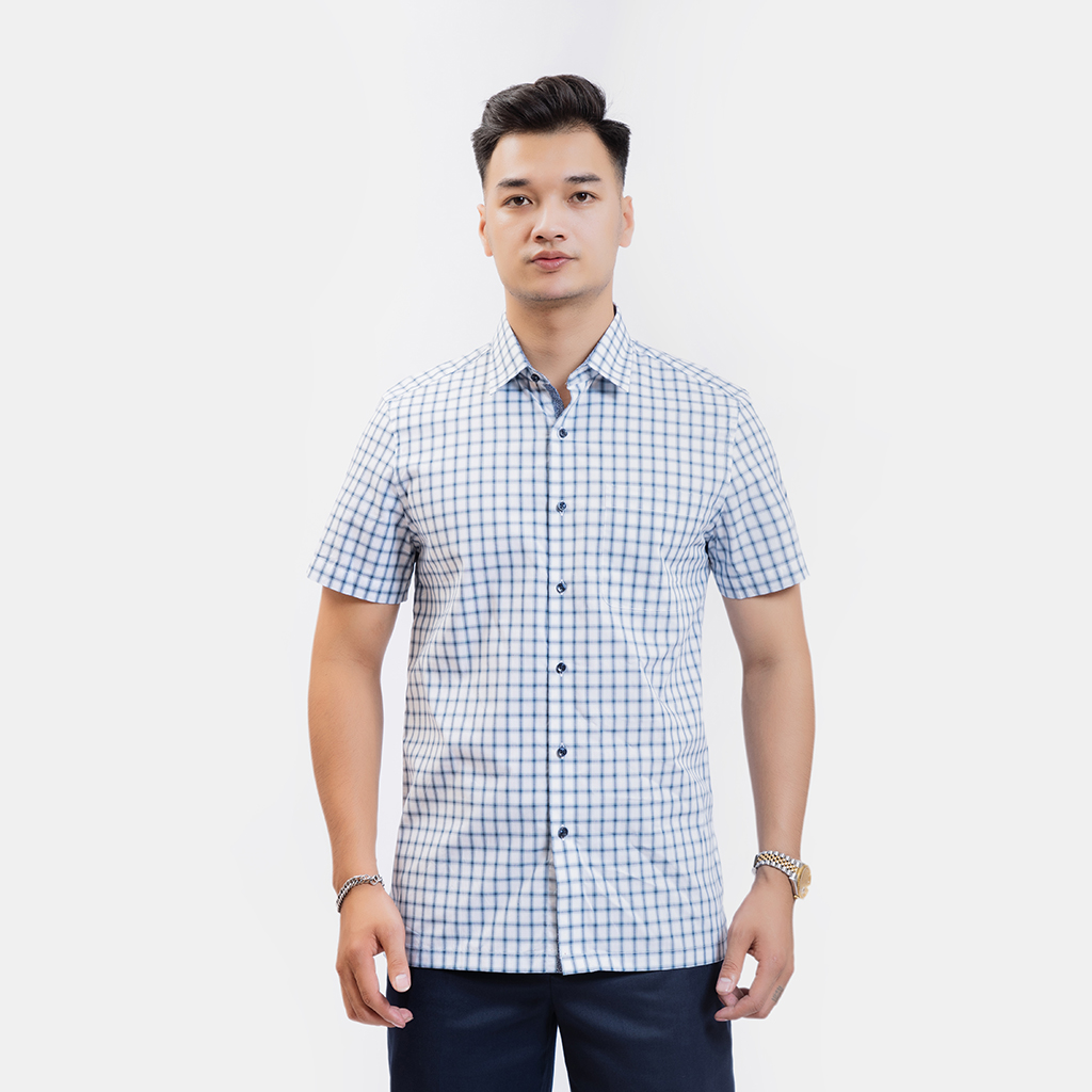 Ảnh của Áo sơ mi nam ngắn tay 82SMS21193-